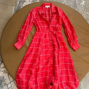 Mara Hoffman Linen Maxi Shirt Dress